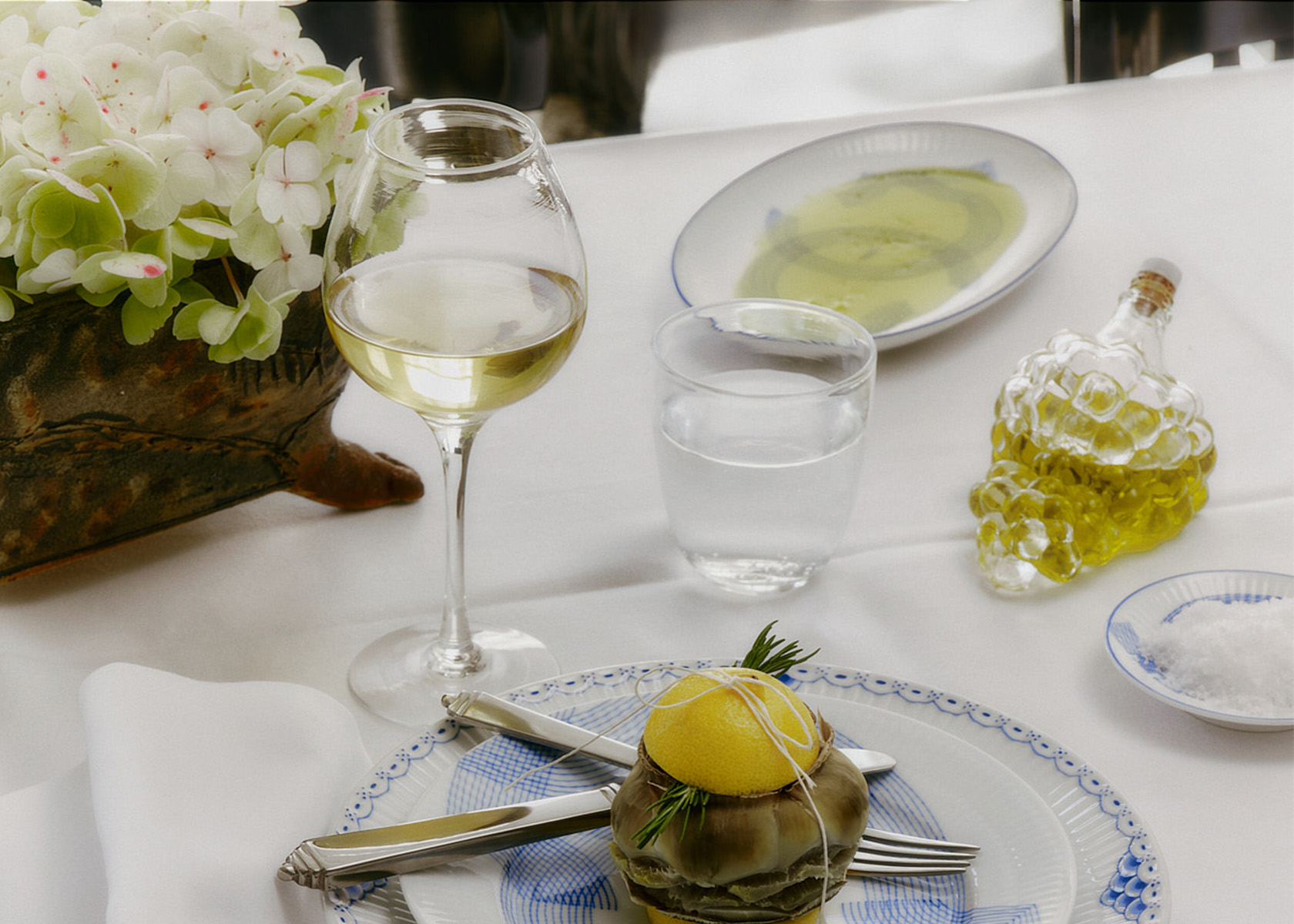 Set the table with beautiful items from the hand painted Motif Collection